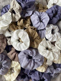 Natural Linen Scrunchie, Linen Hair Tie, Linen Hair Bows, Various Colors Linen Hair Scrunchies